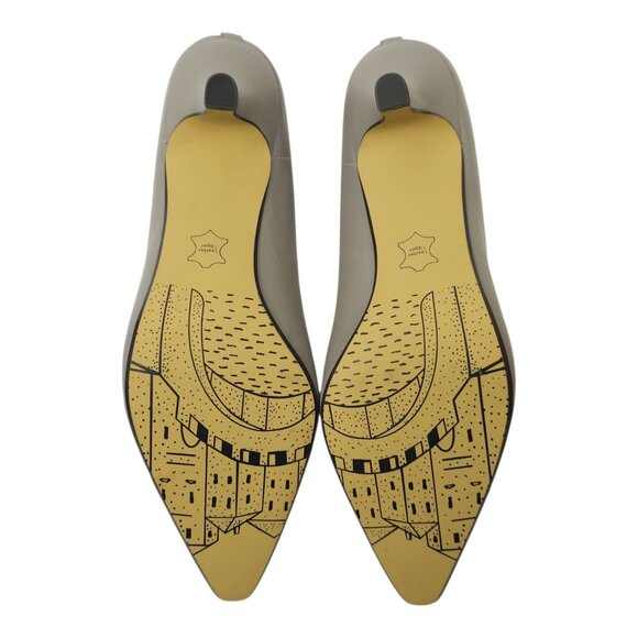 Bella Vita WOW Taupe Pump Womens Size 12 N Kitten Heel Leather Kidskin NEW - Picture 7 of 15